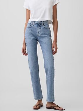 Gap - High Rise 90s Straight Jeans - 24 PETITE / 00